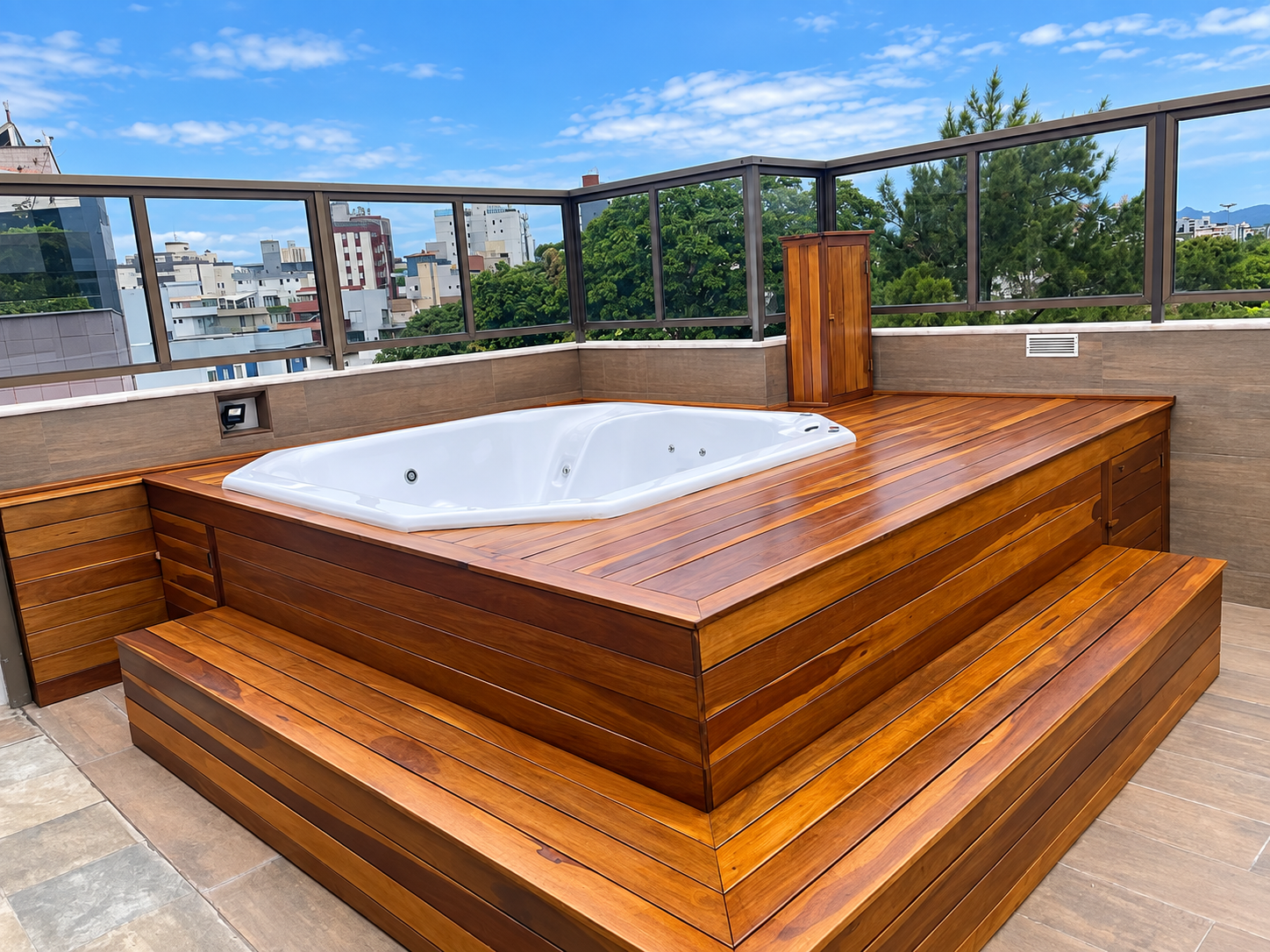 Área de lazer com SPA em Belo Horizonte